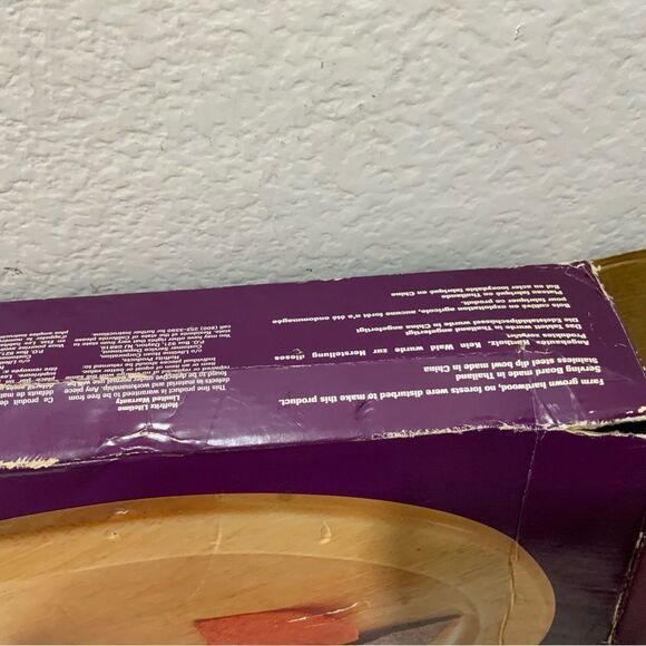 HOFFRITZ  VINTAGE "NEW" WOOD TRAY DIP & CHIP SERVING BOARD - Picture 5 of 6